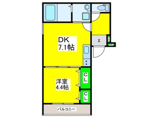 フジパレス堺浜寺石津Ⅲ番館の物件間取画像